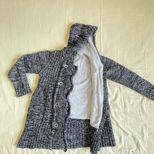 Sweater dress with fuzzy lining for 8-10 year olds